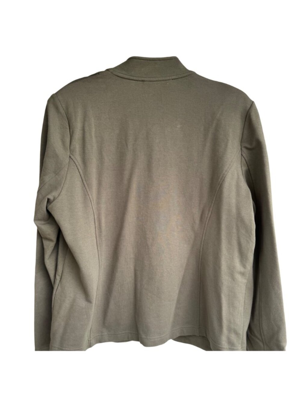 Tommy Hilfiger Women Band Jacket Olive Green XL Cotton Blend Double Breasted New - Picture 2 of 15